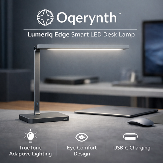 Oqerynth™ Lumeriq Edge Smart LED Desk Lamp